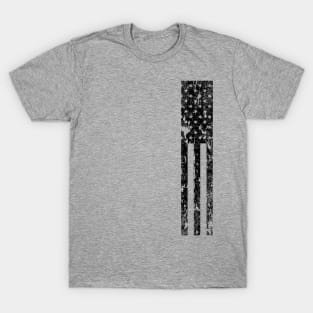 Distressed American Flag - Side T-Shirt